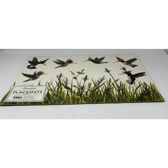 Hester & Cook Hummingbirds Pad of 24 Paper Placemats 18.5 x 12.5 Designed In USA - Picture 6 of 6